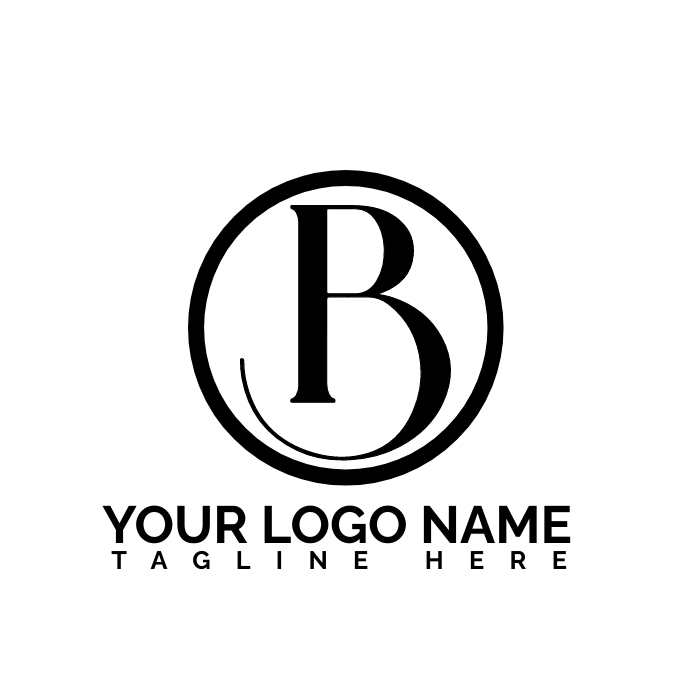 B logo design| Company logo template